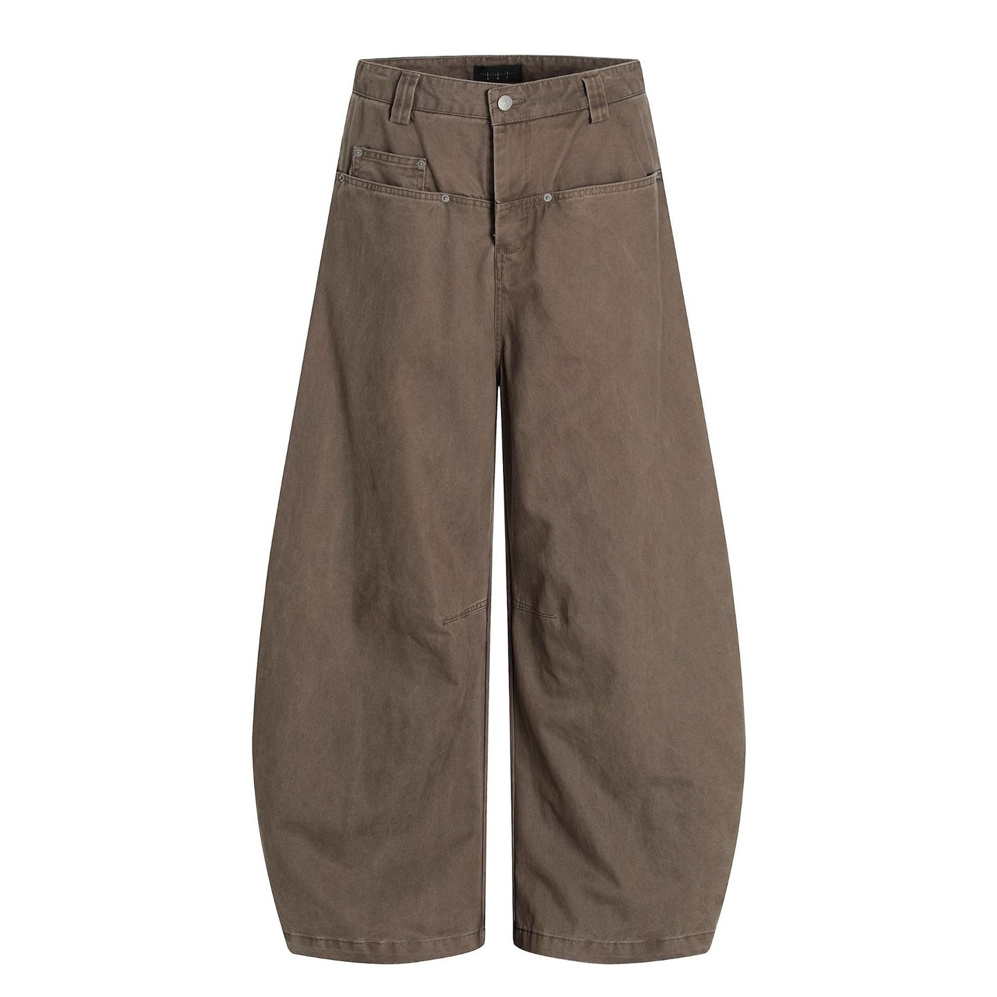 Slimming wide-leg casual trousers