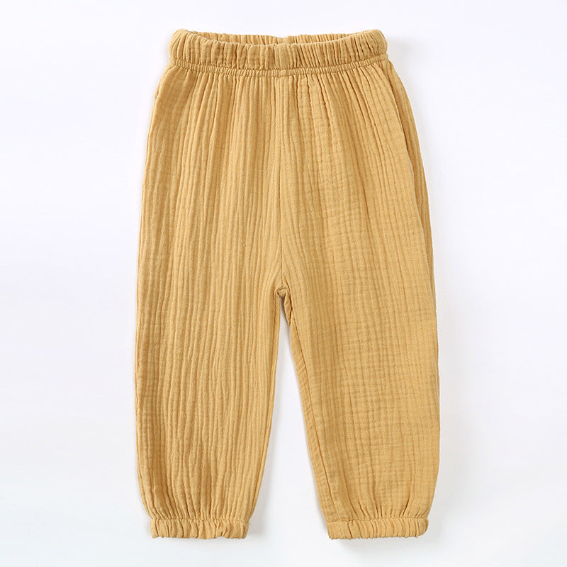 Children Cotton Linen Lantern Pants