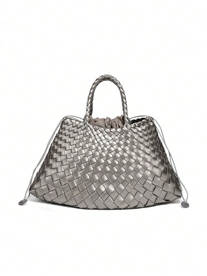 Niche Design Light Luxury Simple Handbag Woven Vegetable Basket