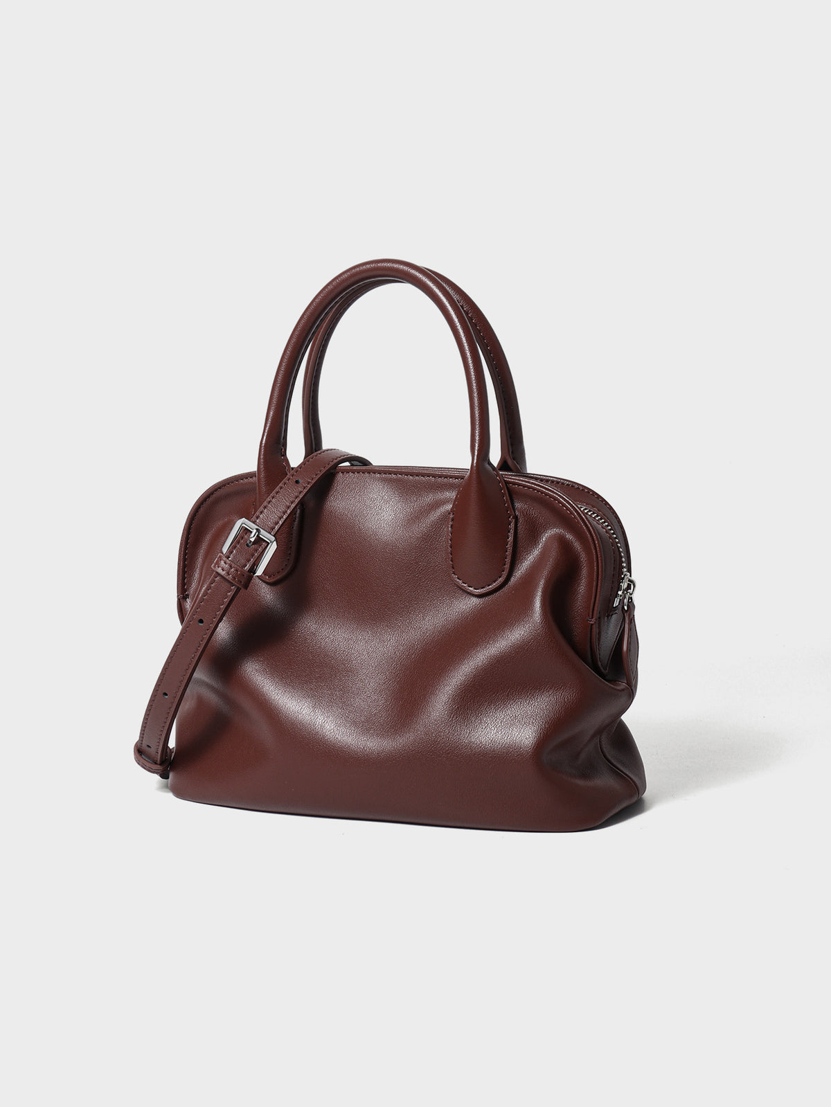 Premium Cowhide Shell Crossbody Bag