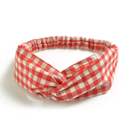 Elastische gekruiste chiffon hoofdband in Boheemse stijl