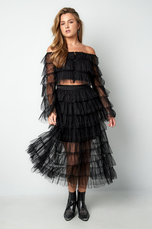 Festival The Sparkly Ruffle Rok
