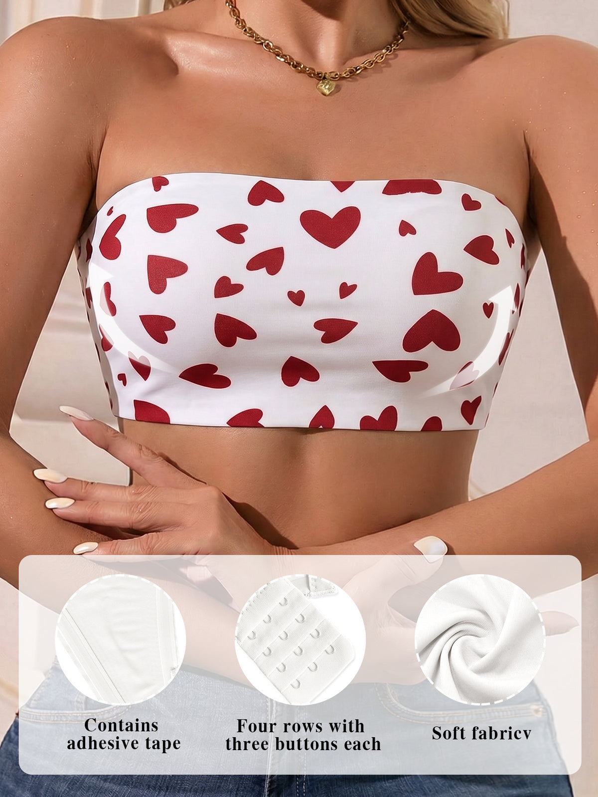 Seamless Wire-Free Tube Top with Anti-Slip Design