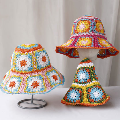 Foldable Bohemian Straw Sun Hat