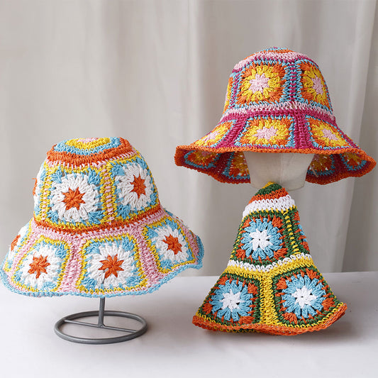 Foldable Bohemian Straw Sun Hat