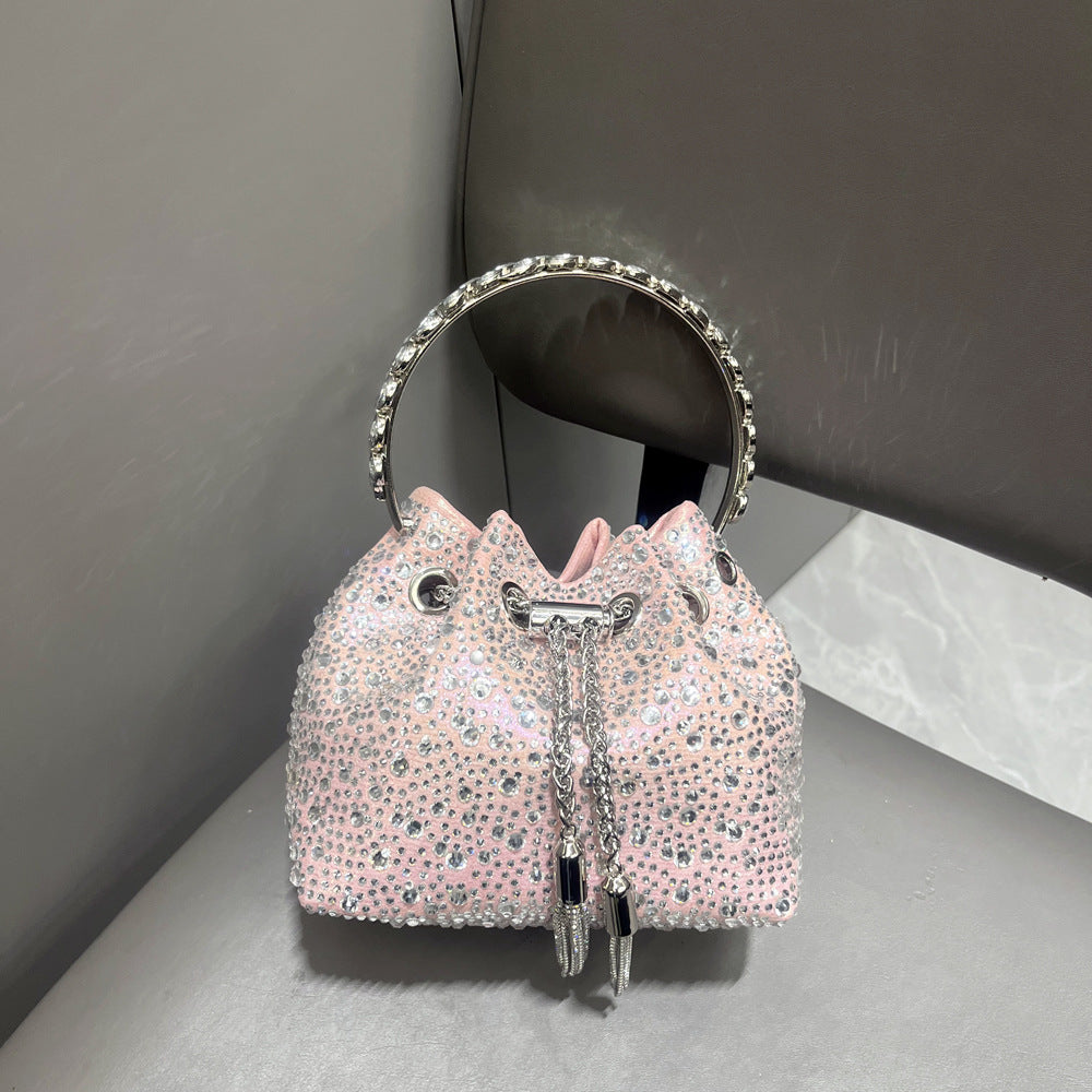Diamond Crystal Bucket Bag