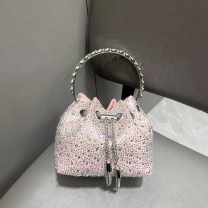 Diamond Crystal Bucket Bag