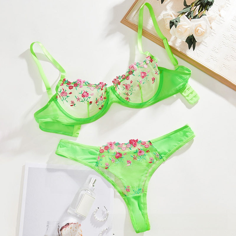 Lace Mesh Lingerie Set