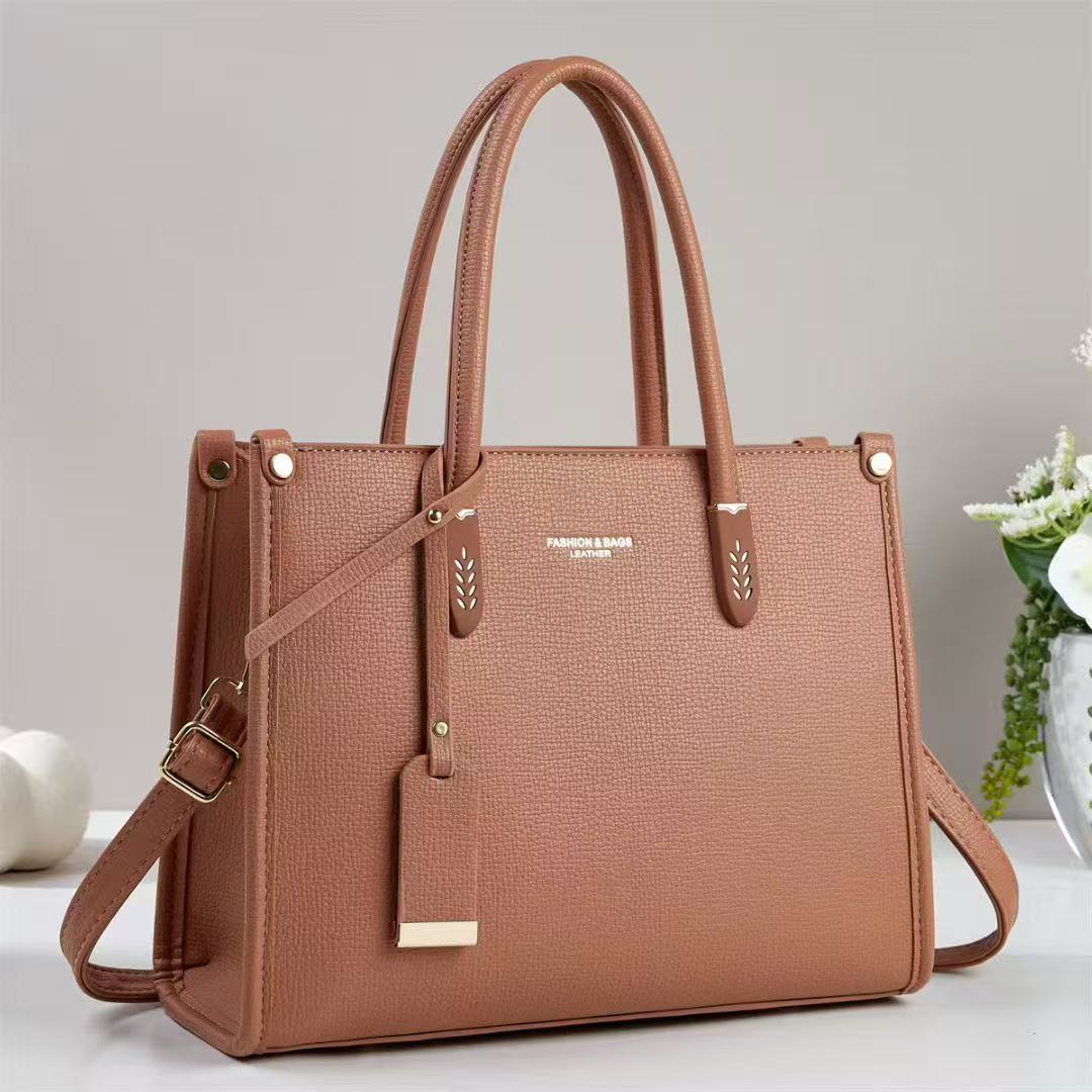 Large Capacity Elegant Soft Leather Handbag Crossbody Shoulder Bag