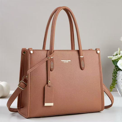 Large Capacity Elegant Soft Leather Handbag Crossbody Shoulder Bag