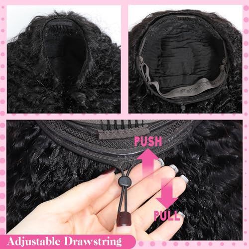 Half Wig Machine-Made 3-in-1 Burmese Curly