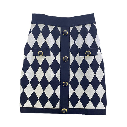 Lyocell Diamond Pattern Women Two Piece Set