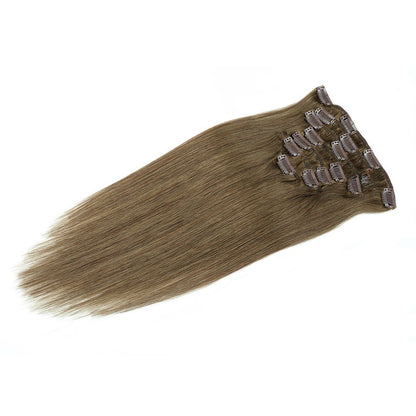 Clip-In Human Hair Extensions Real Hair Straight 12-24inch Multiple Colors