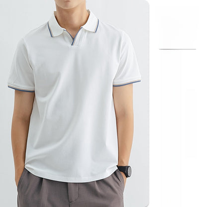 Men's Polo Shirt Men's High-end Short-sleeved Summer High-end Collared T-shirt Top Paul Casual T-shirt Men's