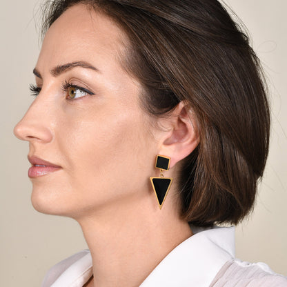 Driehoekoorbellen van roestvrij staal