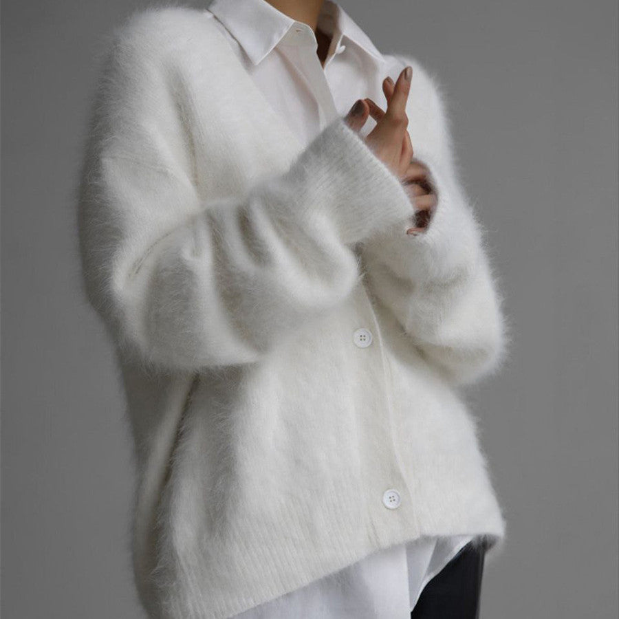 Womens Soft Long Sleeve Cardigan Sweater