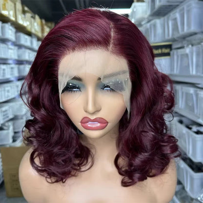 Hook lace front wig