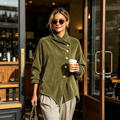 Irregular Corduroy Top