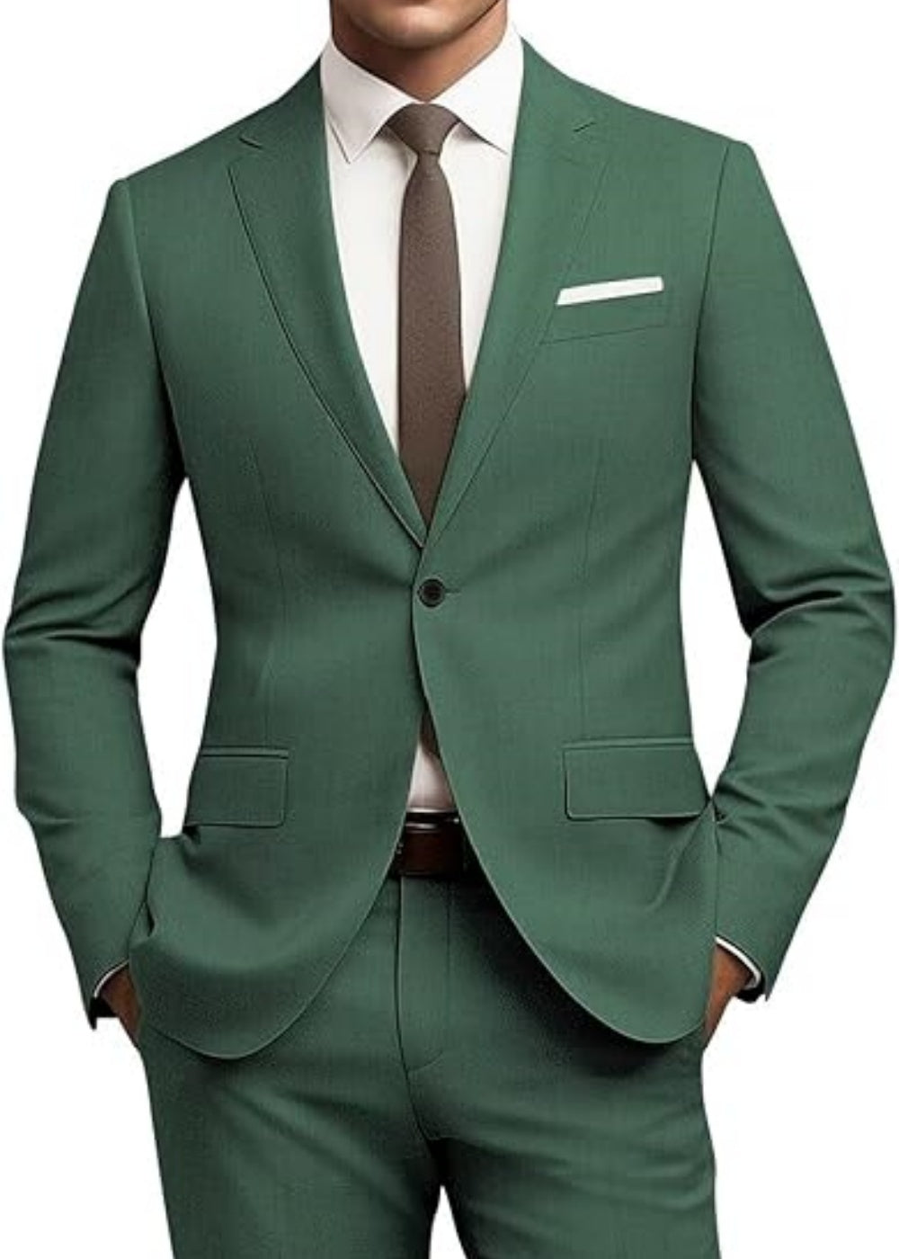 Veelzijdige effen zakelijke 3-delig kostuum