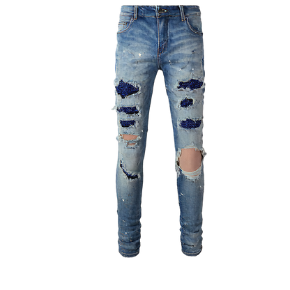 High-Street Trendy Distressed Jeans