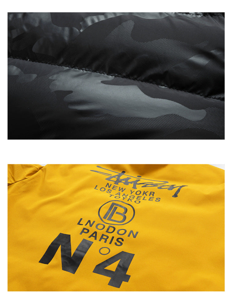 Casual dubbelzijdige gewatteerde jas