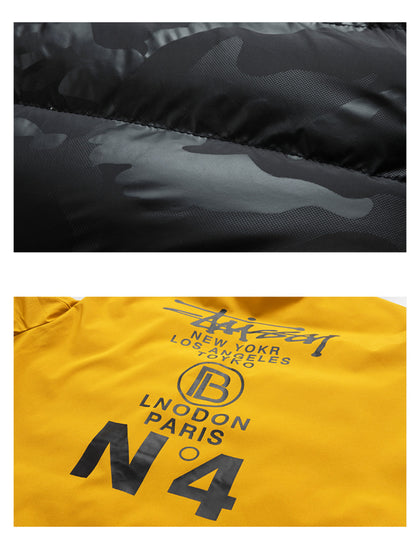 Casual dubbelzijdige gewatteerde jas