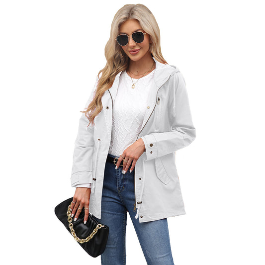 Katoenen anorak jas voor dames