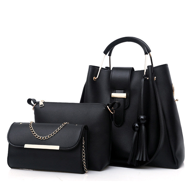 Dames messenger- en schoudertas set van PU-leer