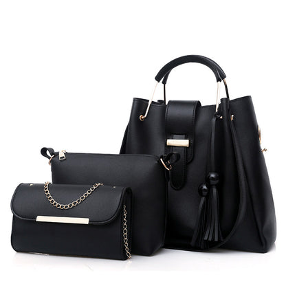 Dames messenger- en schoudertas set van PU-leer