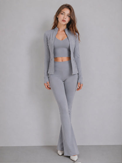 Bra sports suit three-piece fitness naked feeling