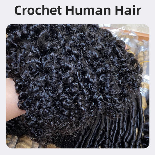 Real Human Hair Crochet Braids Curly Curls 1 Pcs Bundle