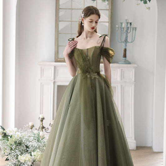 Elegant Strapless Long Evening Dress