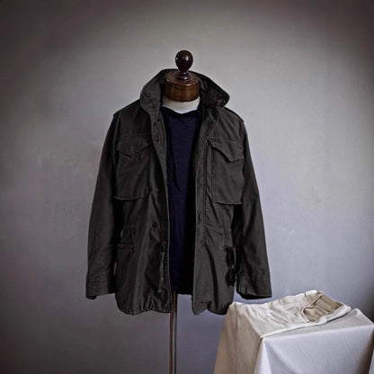 Men Retro Workwear Jacket Loose Multi Pocket Spring Autumn Outerwear