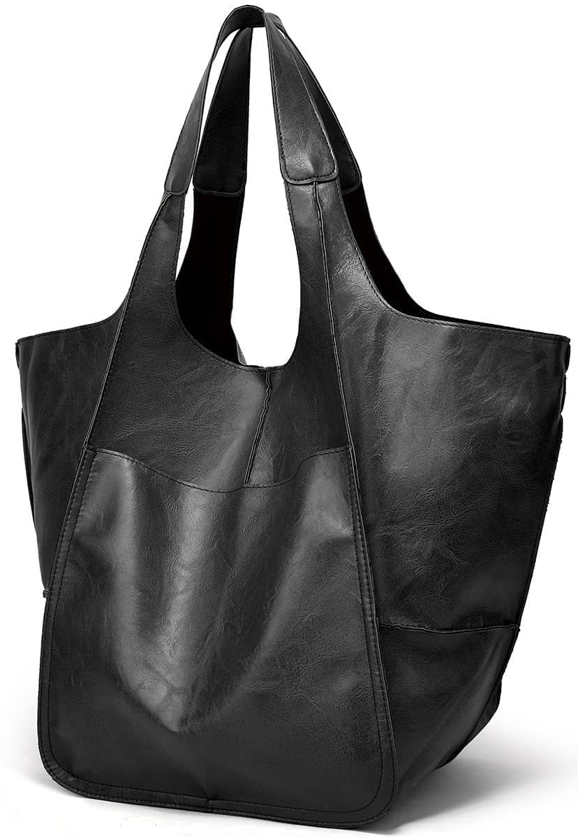 Simple Soft Leather Large Capacity Shoulder Hand Tote Bag