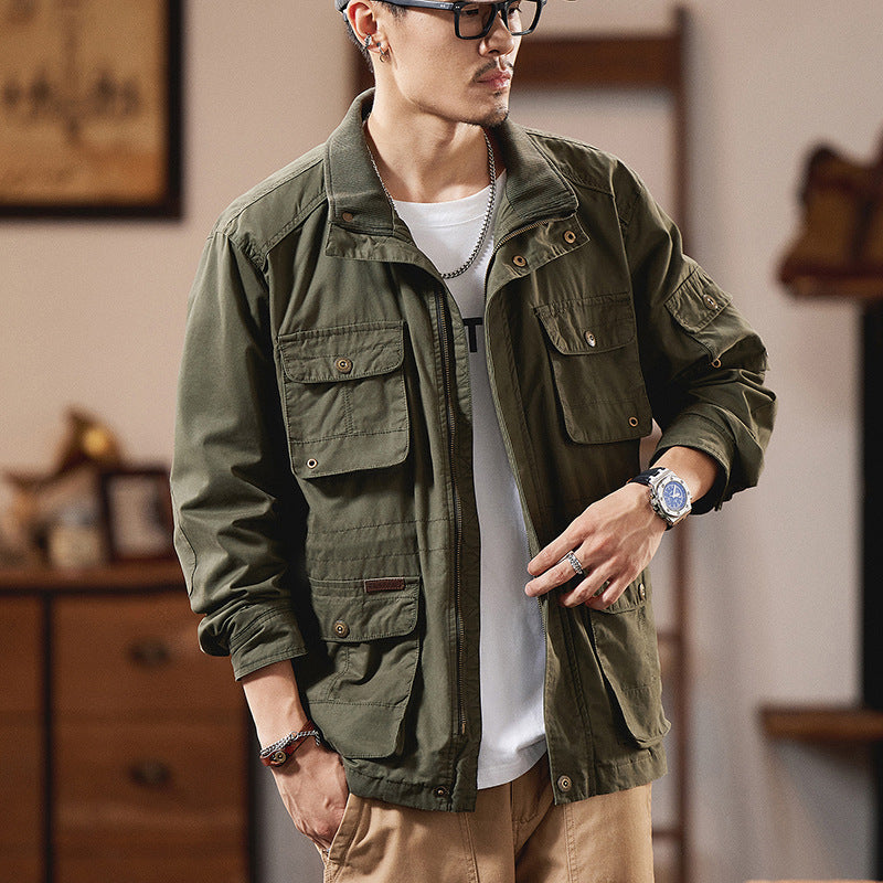 Mens Workwear Multi-Pocket Jacket