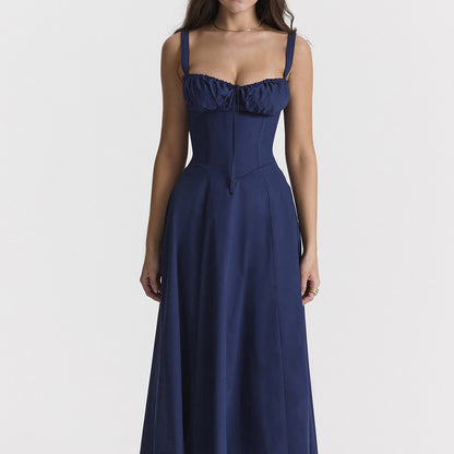 Floral Back Strap Maxi Dress