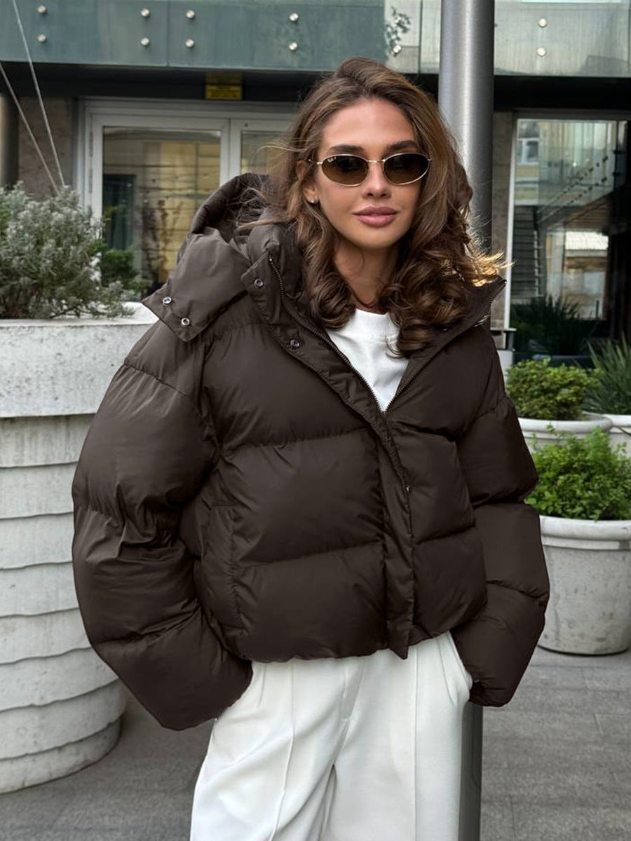 Womens Hooded Cotton Jacket