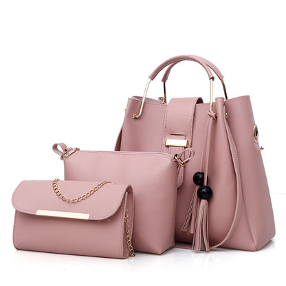 Dames messenger- en schoudertas set van PU-leer
