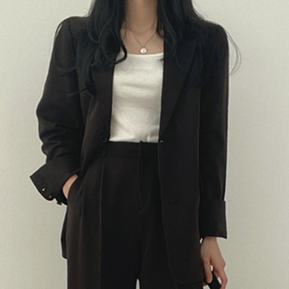 Women's Chic Suit Jacket and Pants Set