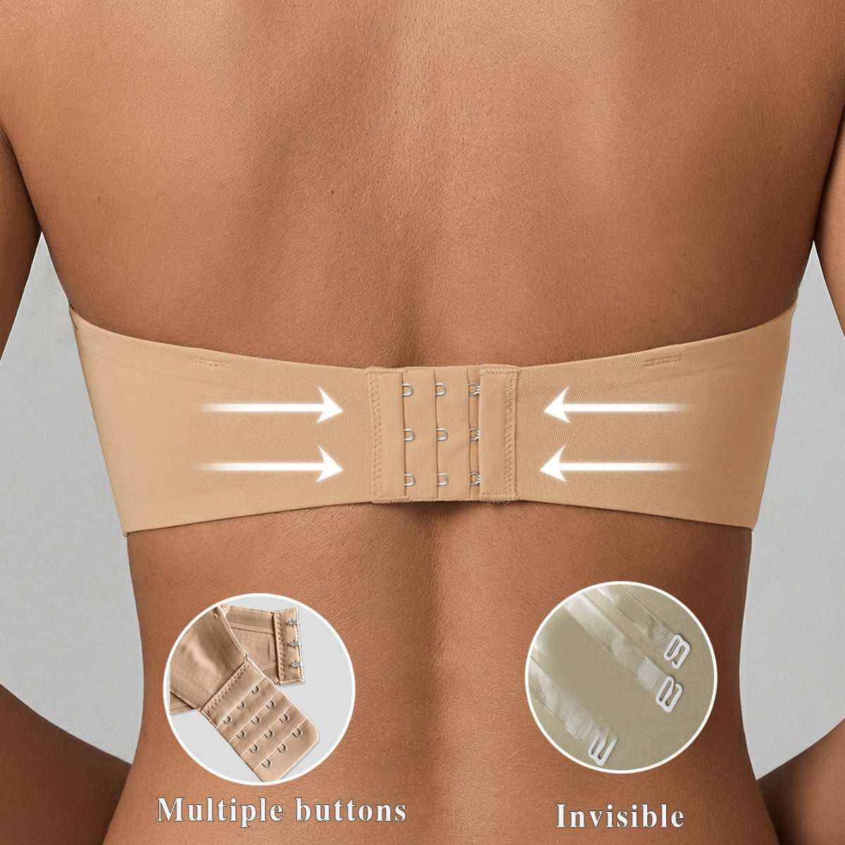 Seamless Wire-Free Tube Top with Anti-Slip Design