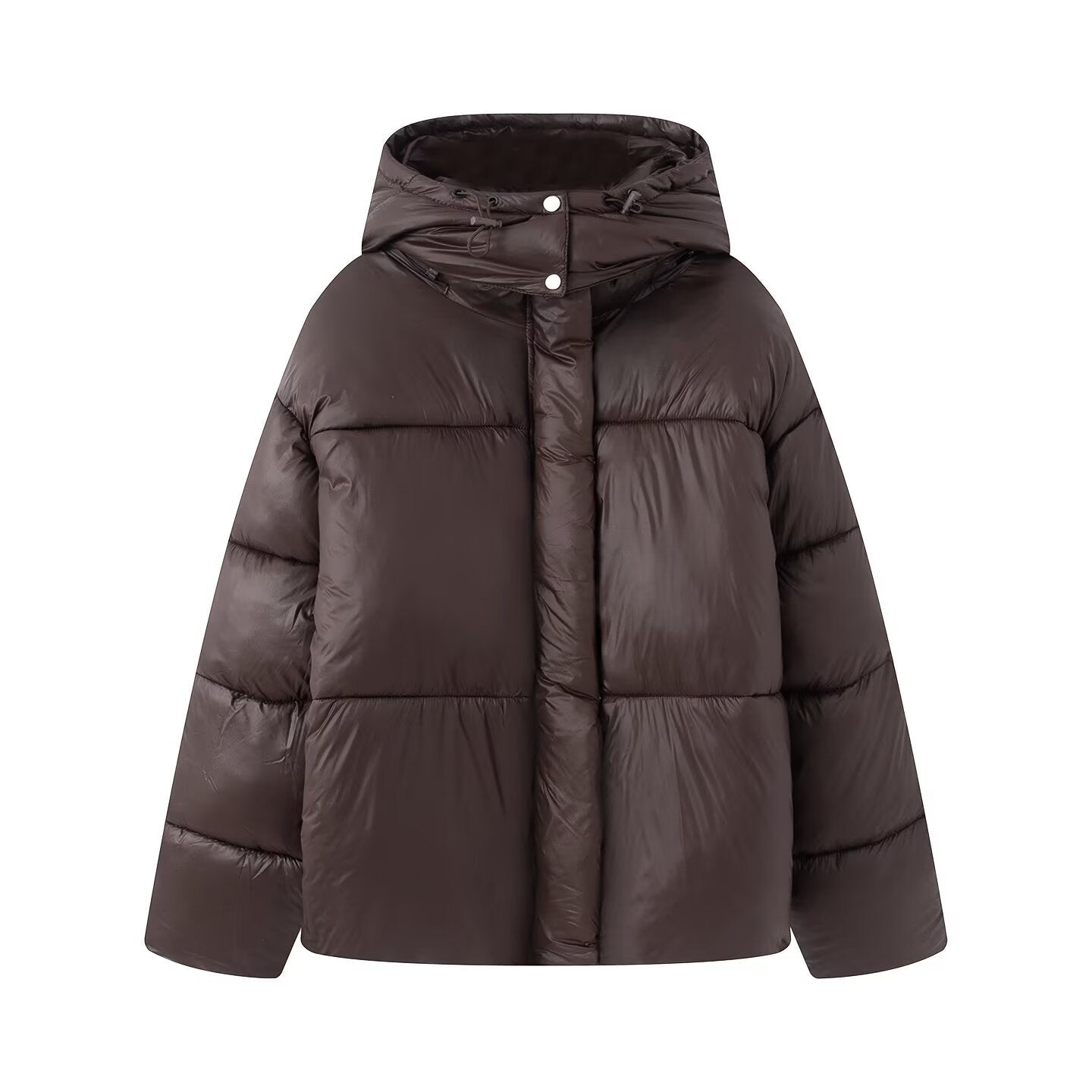 Womens Casual Hooded Cotton Jacket