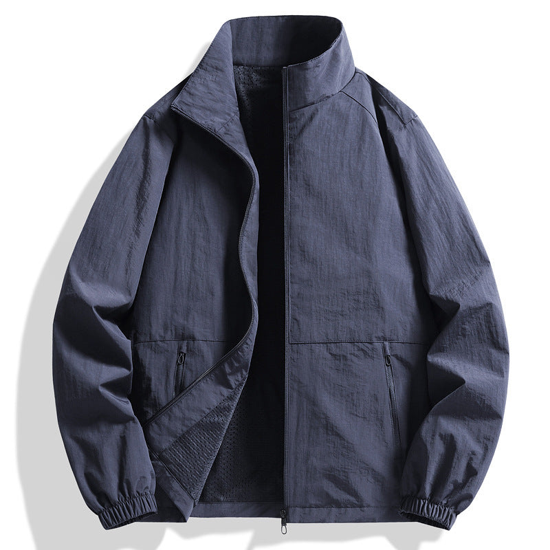 Casual heren jacket met opstaande kraag