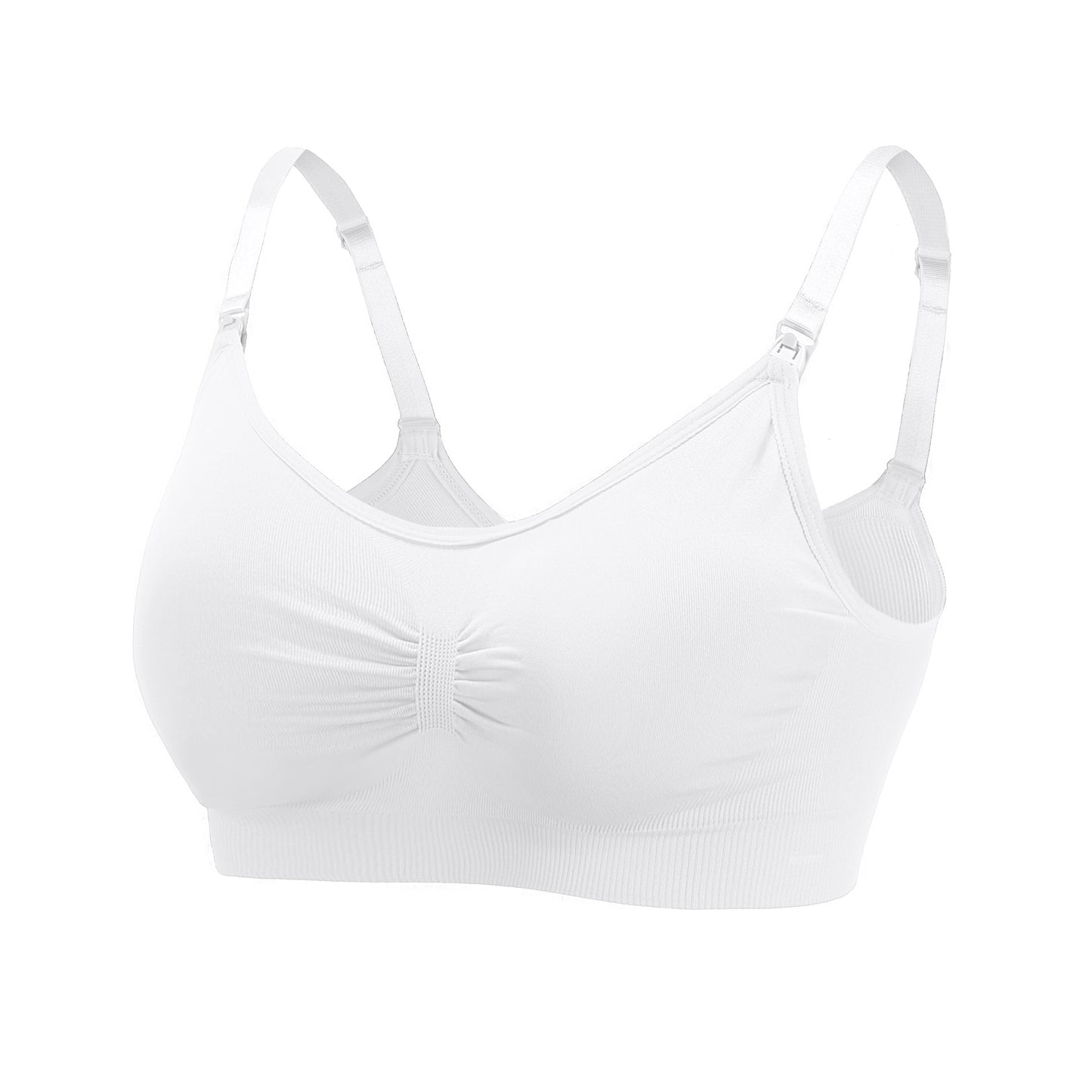 Seamless maternity and nursing bras