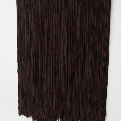 Retro jurk met kwastjes en open rug