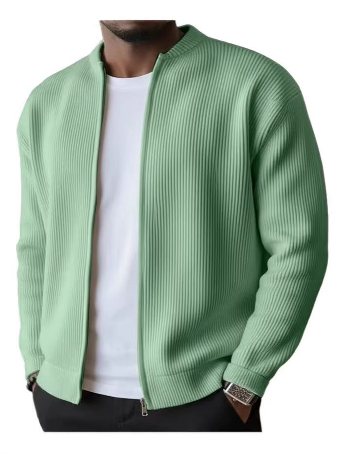Mens Casual Corduroy Long Sleeve Jacket
