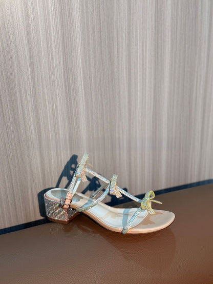 Rhinestone high heels