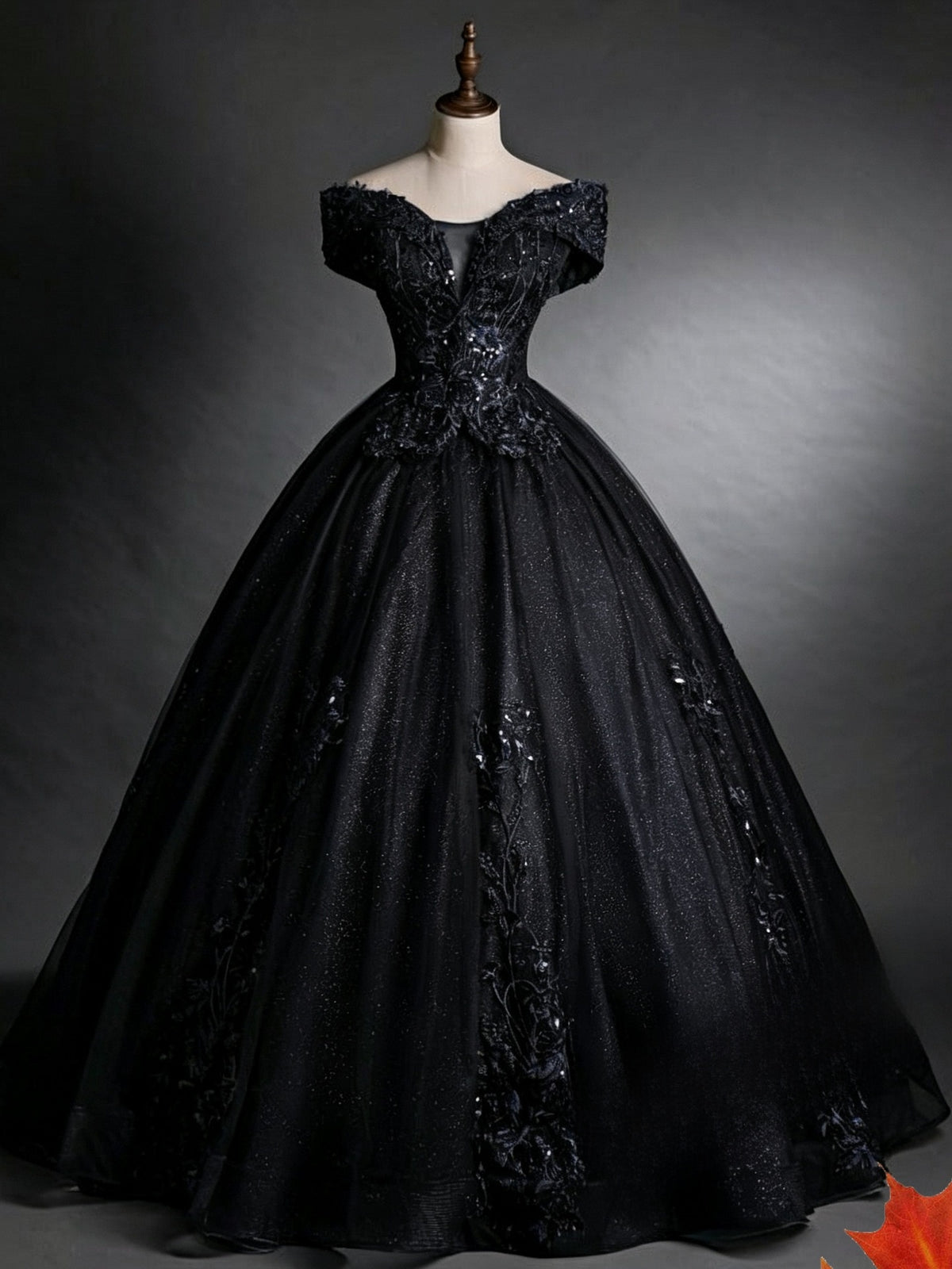 Elegant One-Shoulder Evening Dress with Puffy Skirt