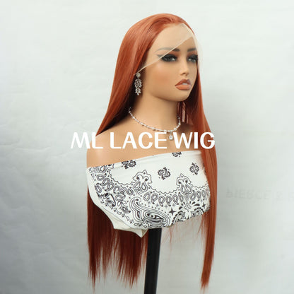 Front part of lace hand-woven wig