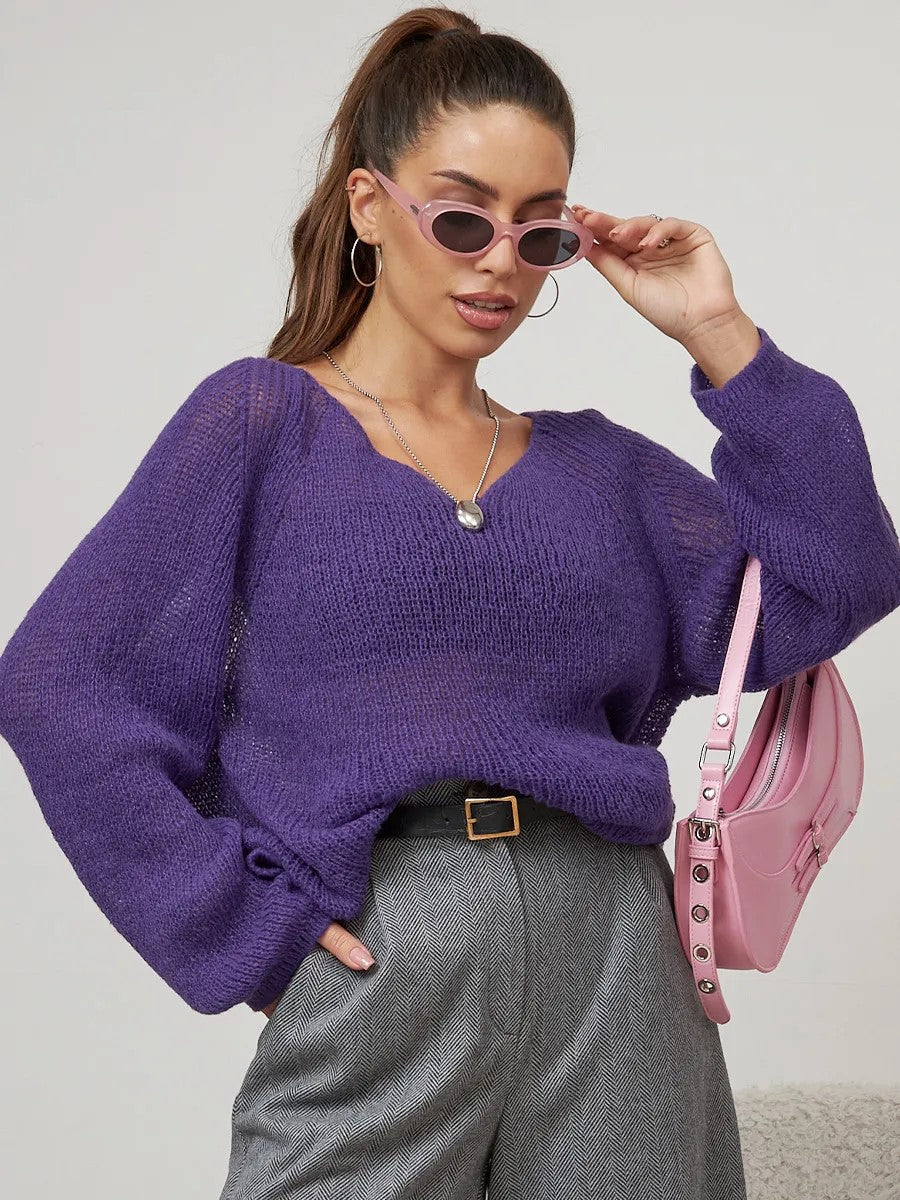 Womens Knitted Sun Protection Shirt