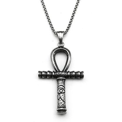 Pendant Necklace Retro Titanium Steel Scepter Men's Necklace Pendant